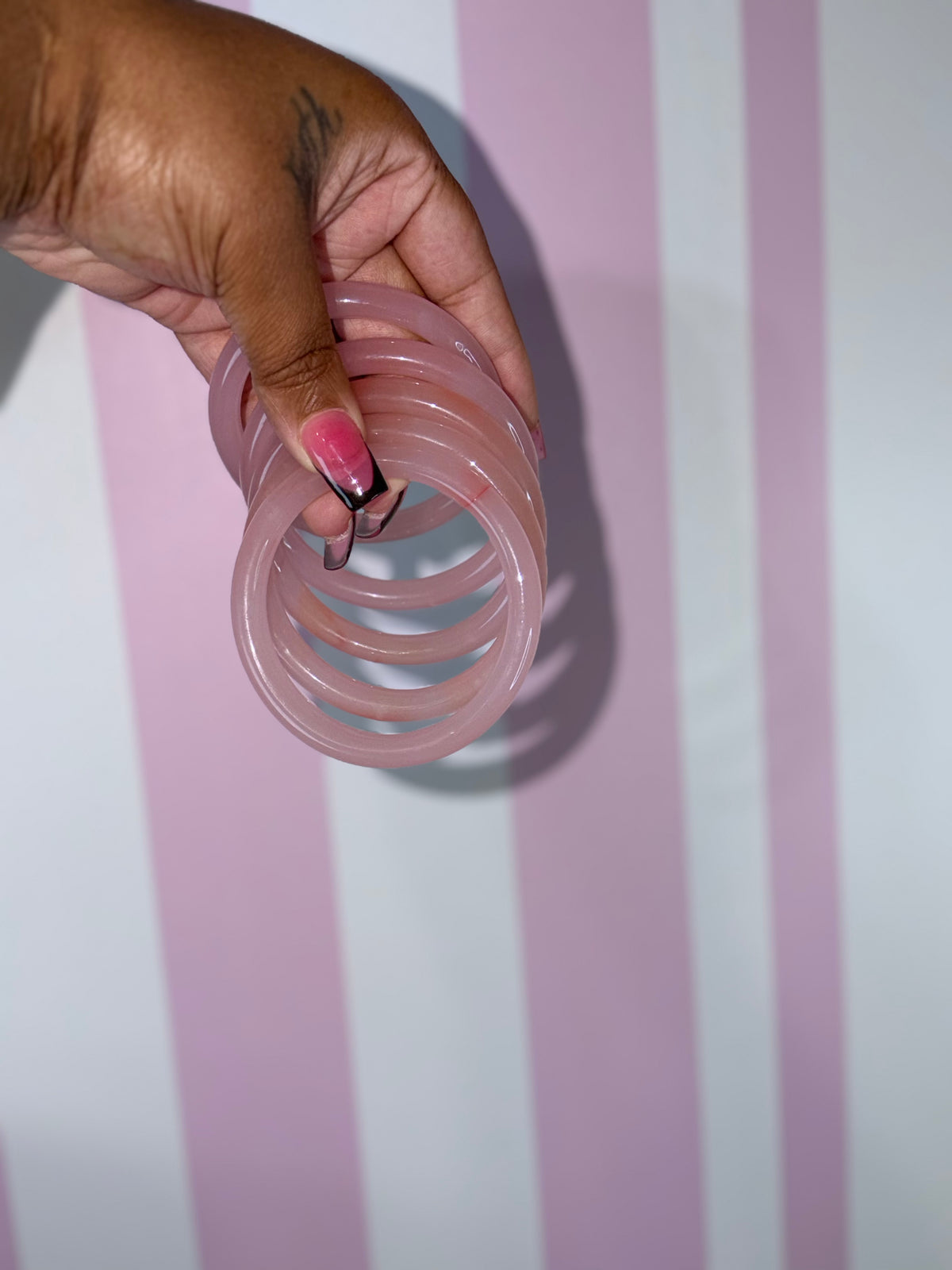 Blush Girl Glass Bangles