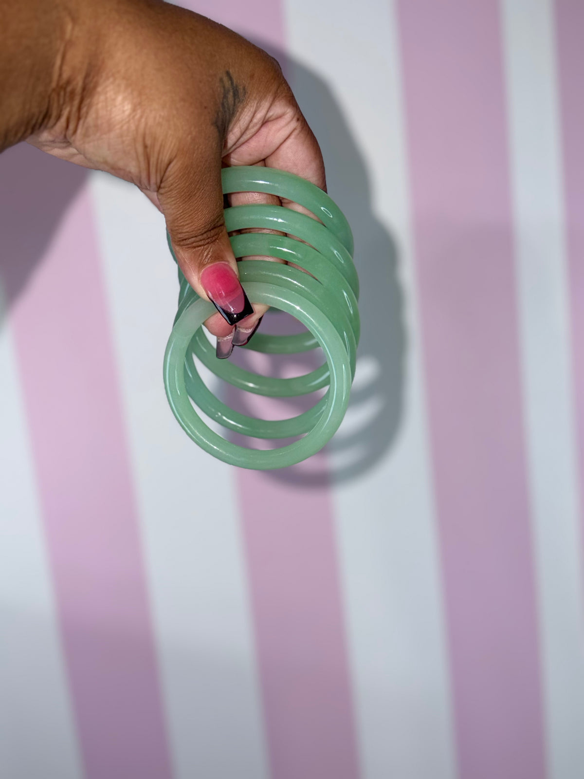 Matcha Girl Glass Bangles